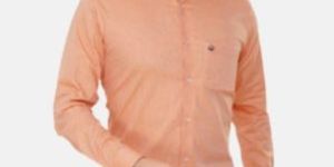 Donzell Orange Pure Cotton Formal Shirt