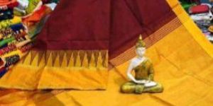 Handloom Cotton Silk Tampal Saree