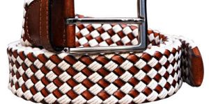 Mens Canvas Leather Belt