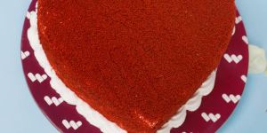 Red Velvet Heart Shape Cake