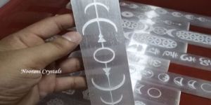 Pure Selenite Moon Phase Altarpiece Wand