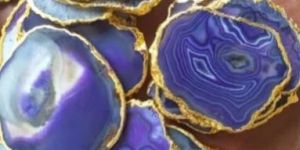 Purple Agate Coasters