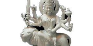 White Marble Durga Statue