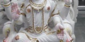 White Marble Laxmi Statue