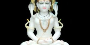 White Marble Shiva Statue