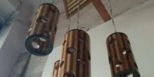 Wooden Hanging Light
