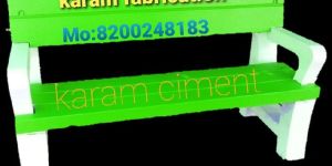 White & Green Garden Bench