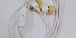 White Wired Earphone