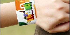 Paper Tiranga Wrist Band