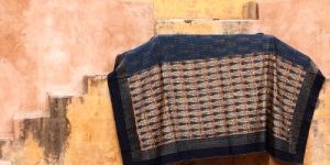 Hand Quilted Mashru Bed Cover