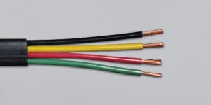 PVC Flat Submersible Pump Cable with Ground