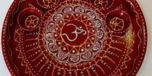 Handmade Painted Pooja Thali