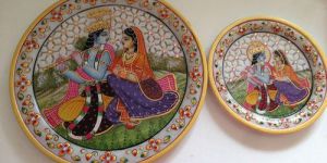 Lord Krishna Decorative Thali
