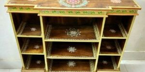 Wooden Hand Painted Showcase