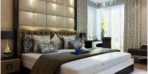 High Headboard Tufted Luxury Bed Velvet Upholstered