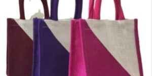 Multicolor Jute Shopping Bag