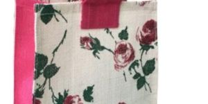 Printed Jute Lunch Bag