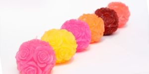 Rose Ball Shaped Candles