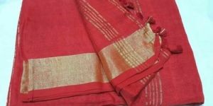 Cotton Linen Saree