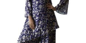 Blue Kurti with Plazzo