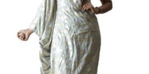 Grey Kurti with Flared Pattern