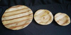 Wooden Round Serving Plate
