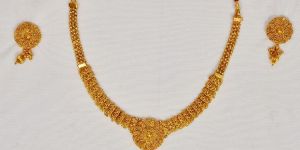 Traditional Gold Polish Necklace Set