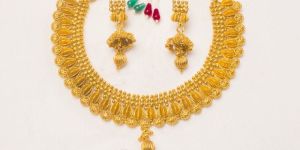 Traditional Rajwadi Gold Polish Necklace
