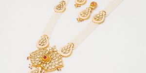 Traditional Rajwadi Style Beaded Necklace Set