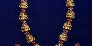 Traditional Temple Beaded Necklace Set