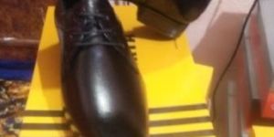 Party Wear Black Leather Shoes