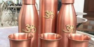 Yoga Copper Bottle & Glass Set