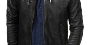 Mens Black Leather Jacket