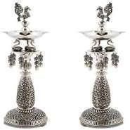 Silver Diya Stand