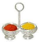 Silver Haldi Kumkum Stand