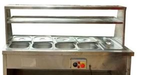 Stainless Steel Bain Marie Counter