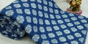 Indigo Blue Kantha Quilt