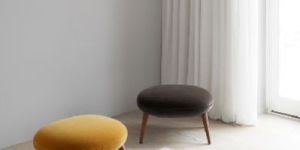 Wooden Ottoman Stool