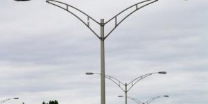 Galvanized Iron Street Lighting Pole