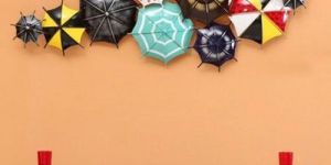 Iron Umbrella Wall Hanging