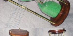Wooden and Brass Sand Timer