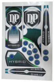 Vinyl Embossing Cricket Bat Sticker