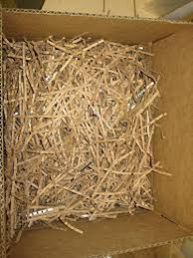 Packing shredded paper - Regular, White & Cardboard