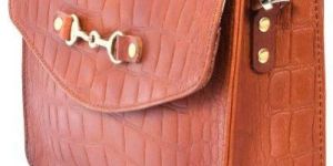 Tan Leather Sling Bag