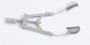 Stainless Steel Solid Blade Eye Speculum