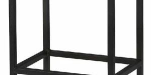 Wood Block Top and Metal Base