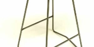 Wooden Top Bar Stool with Iron Legs