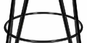 Wooden Top Bar Stool with Iron Legs