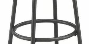 Wooden Top Bar Stool with Iron Legs