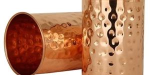 Hammered Copper Glass